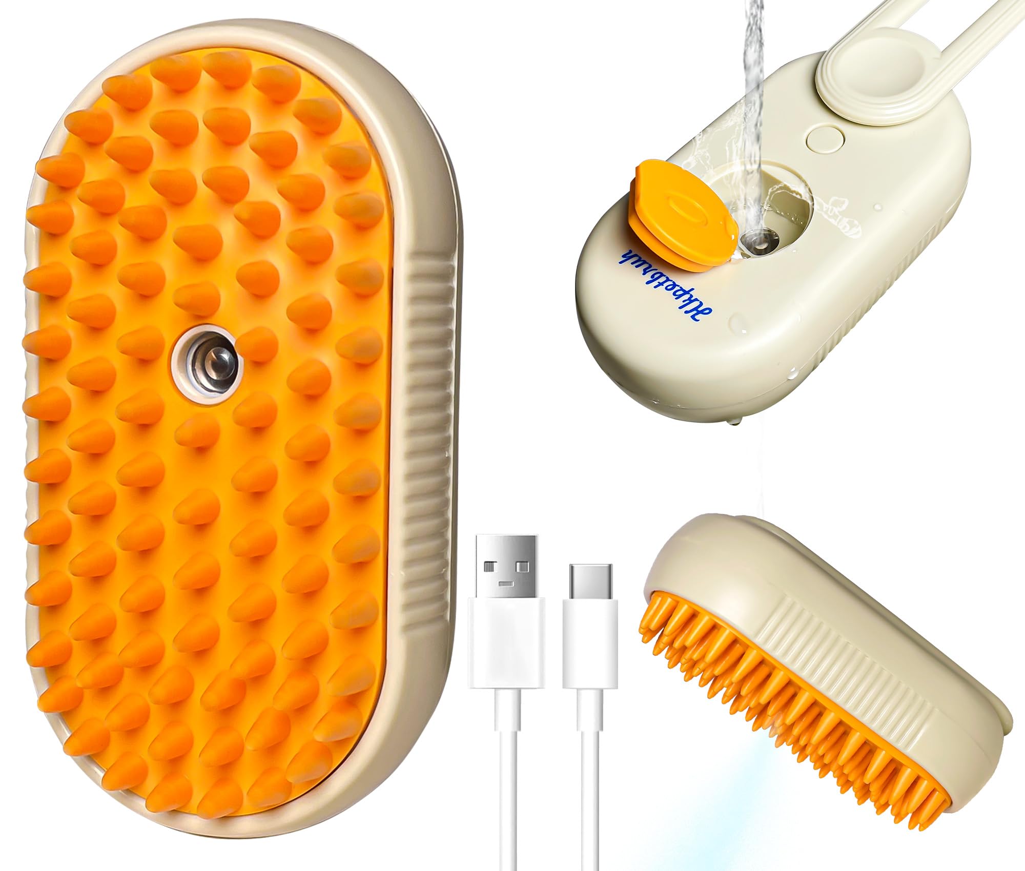 SteamClean Pet Brush - Effortless Hair Removal for Cats & Dogs