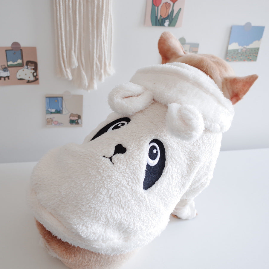 Cartoon Embroidered Pet Hoodie Vest