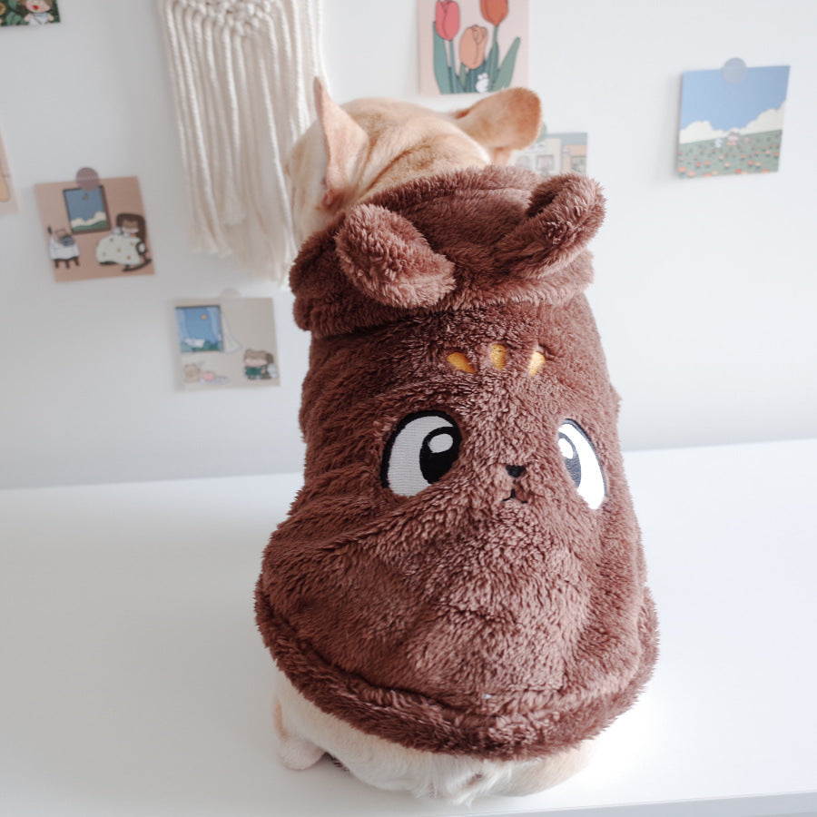 Cartoon Embroidered Pet Hoodie Vest